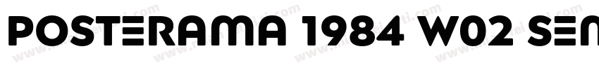 Posterama 1984 W02 SemiBold字体转换